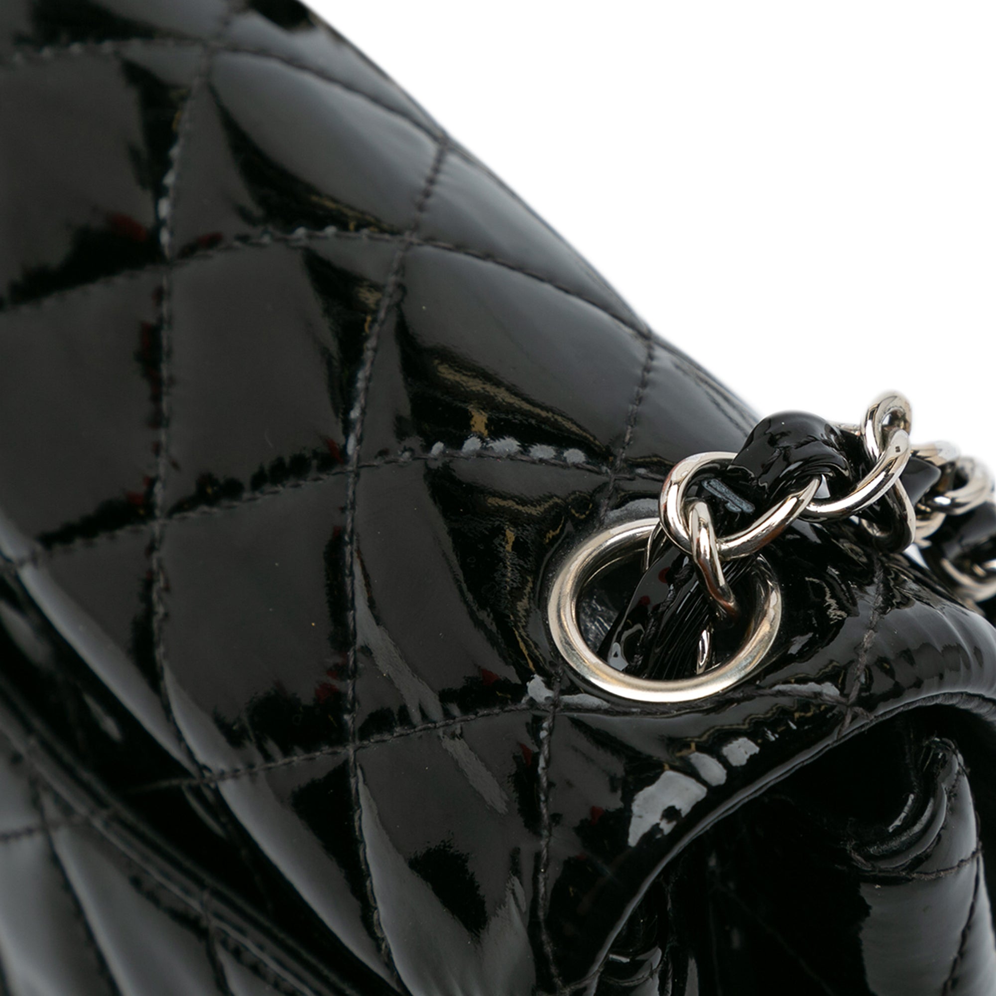 Chanel | Pre-Owned Mini Square Classic Patent Single Flap - XI | Black