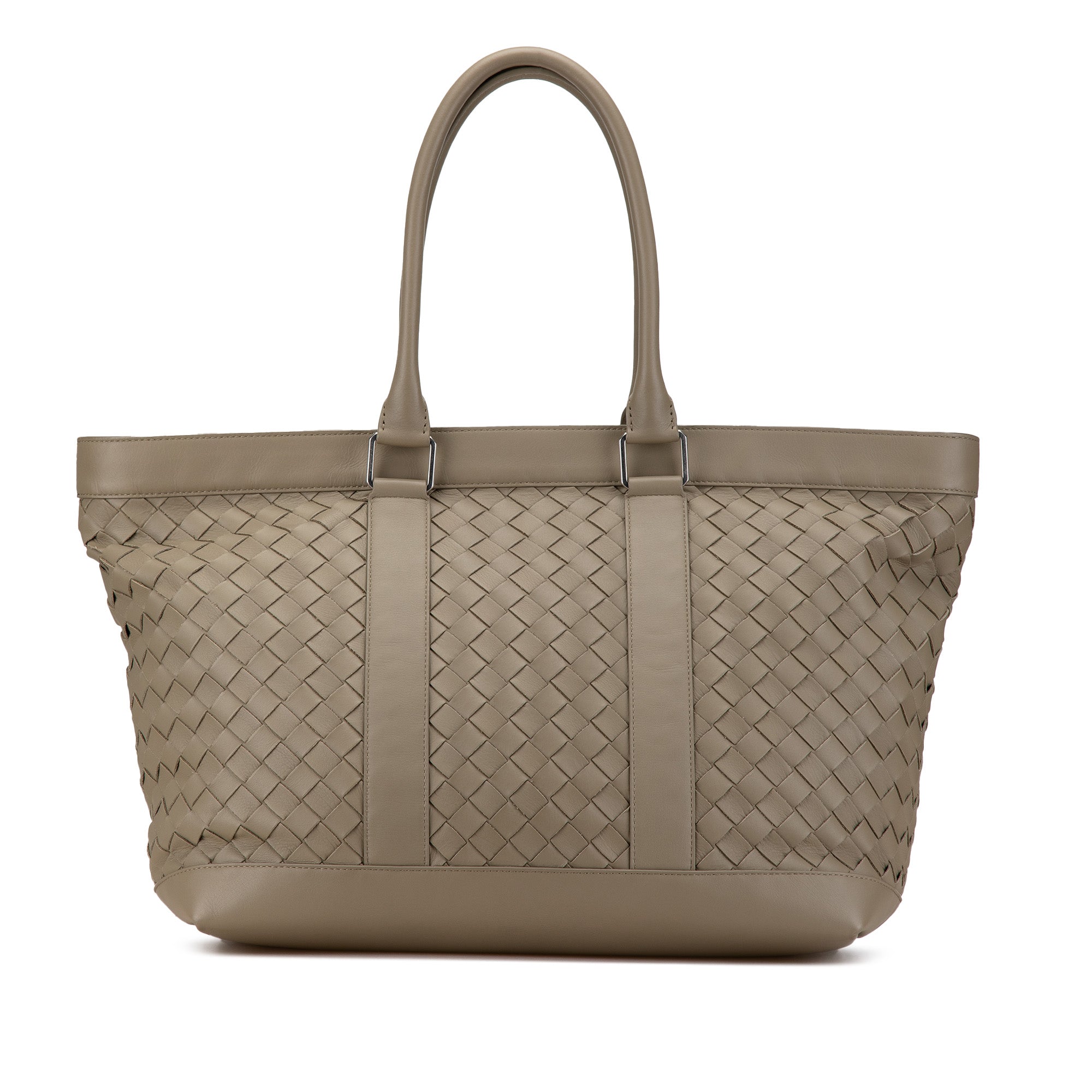 Bottega Veneta | Pre-Owned Nappa Intrecciato Tote | Brown/Taupe