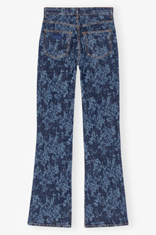 Lazer Denim Iry HW Bootcut Slit | Mid Blue Stone