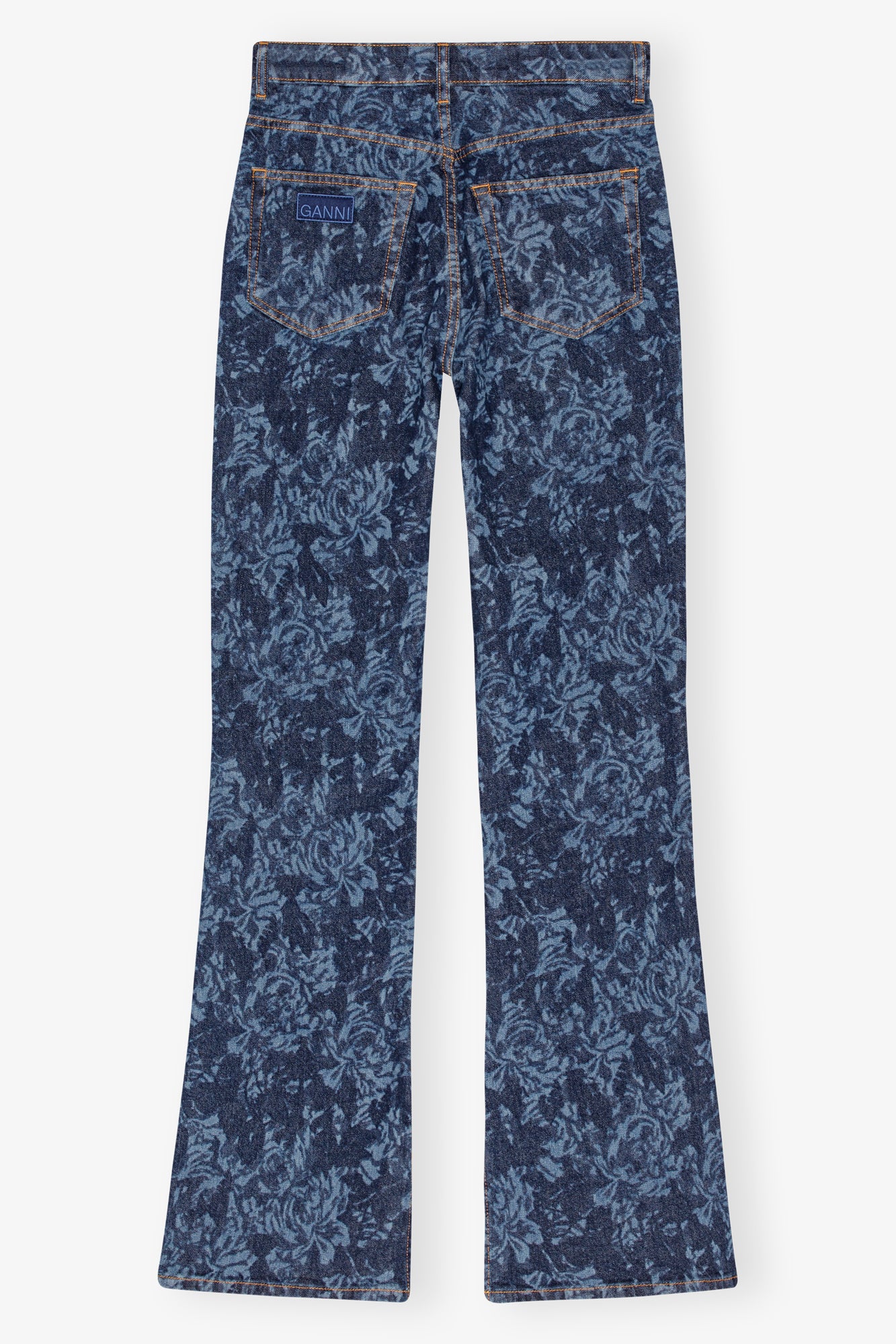 Lazer Denim Iry HW Bootcut Slit | Mid Blue Stone