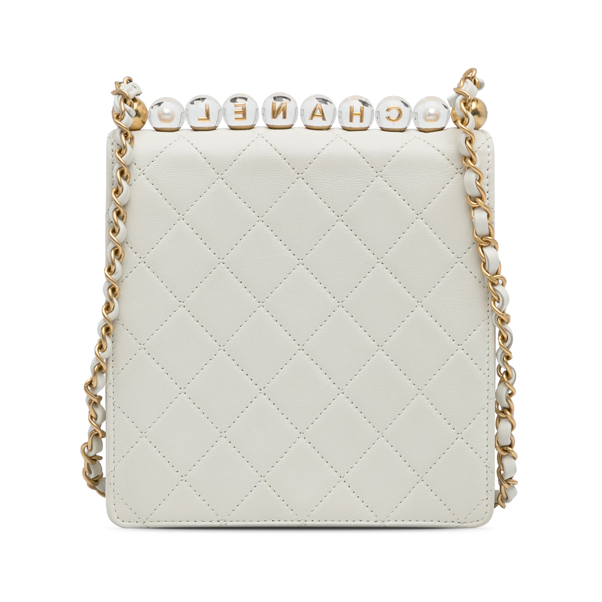 Chanel | Pre-Owned Small Chic Pearls Flap | White