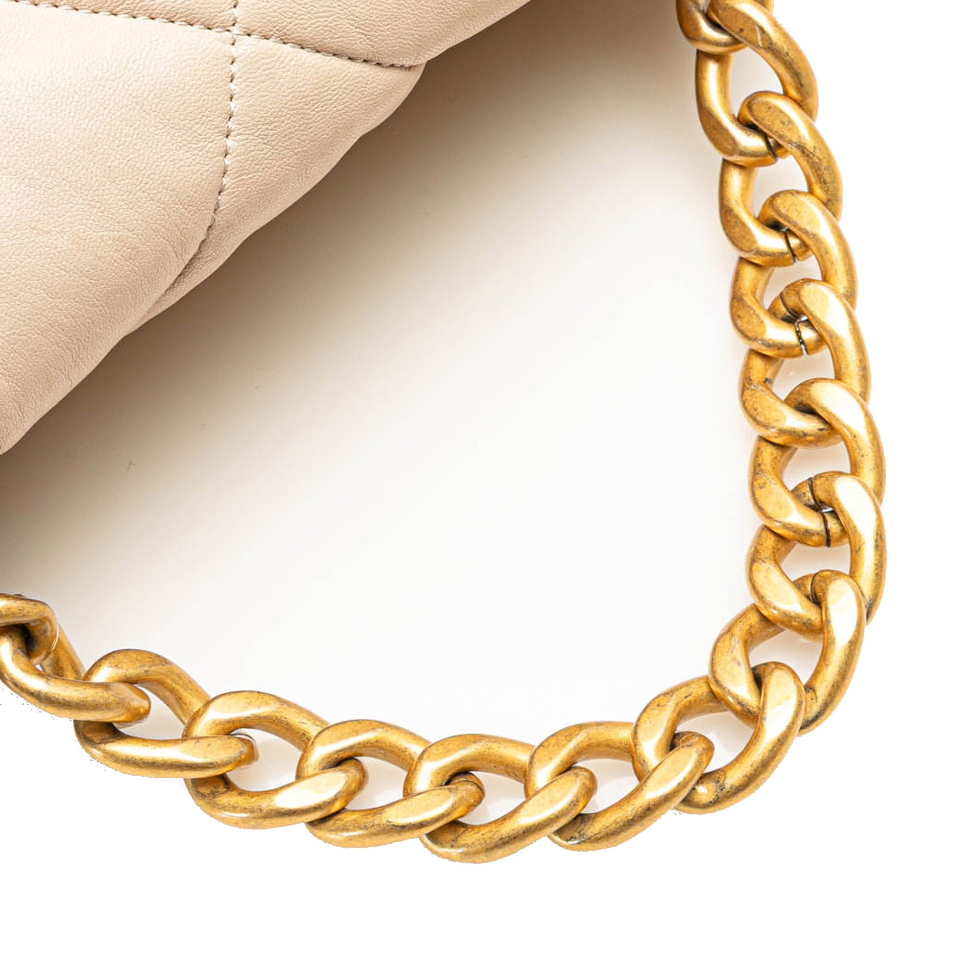 Chanel | Pre-Owned Large Lambskin 19 Flap | Brown/Beige