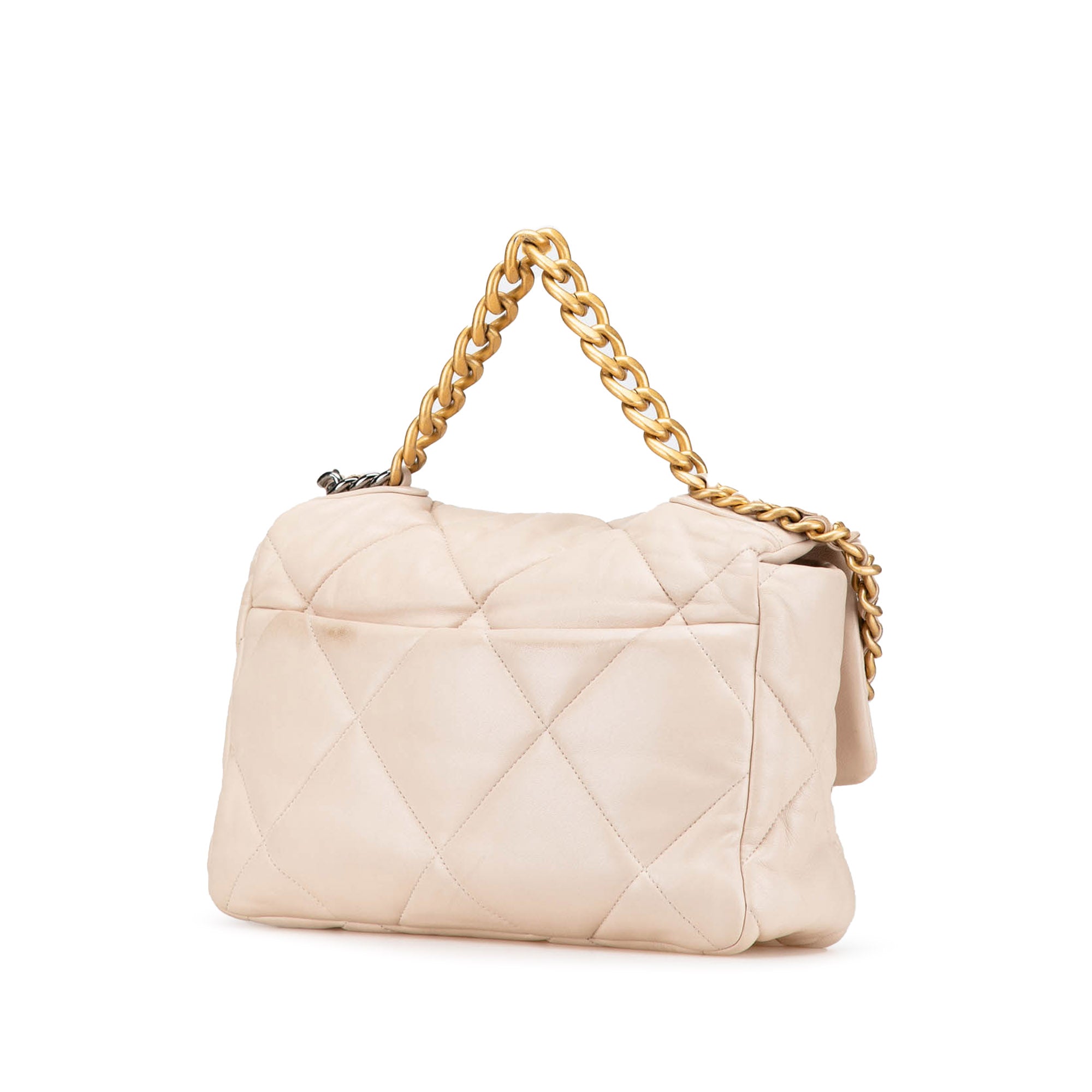 Chanel | Pre-Owned Large Lambskin 19 Flap | Brown/Beige