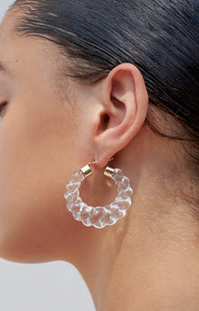 Janis Resin Hoop | Pearl