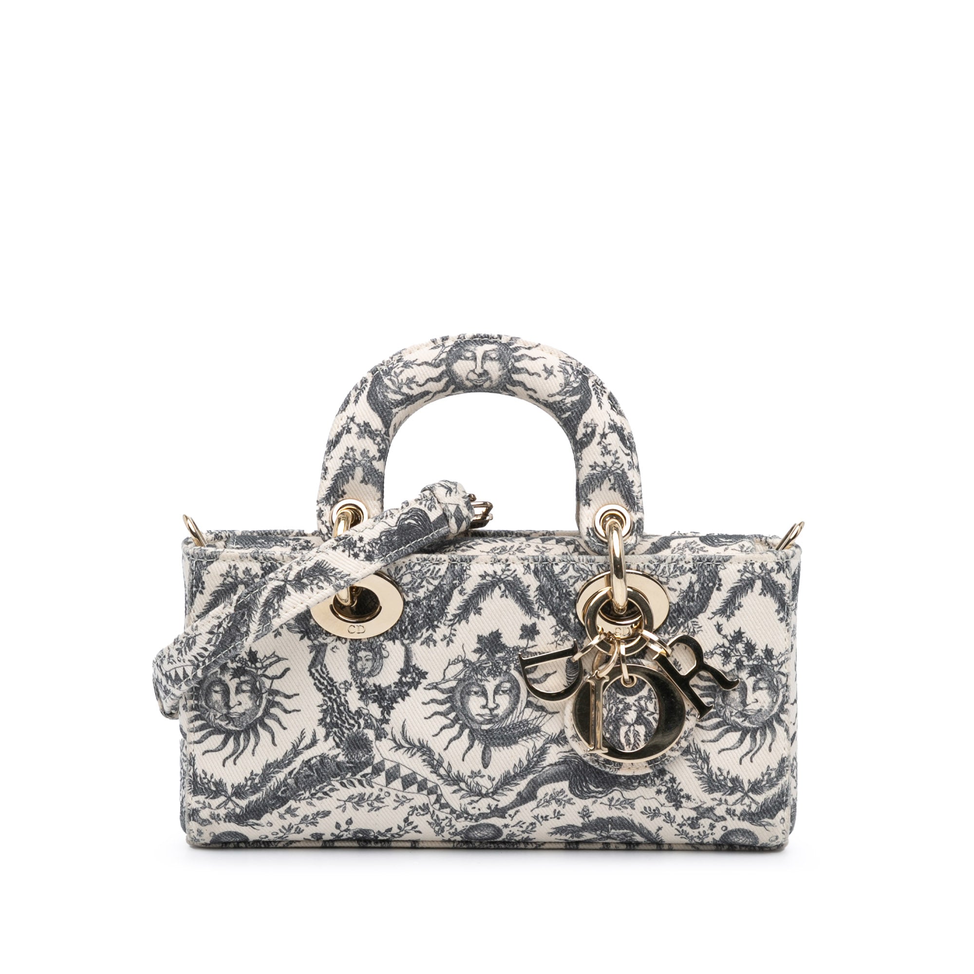 Dior | Pre-Owned Small Denim Toile de Jouy Soleil Lady D Joy | White