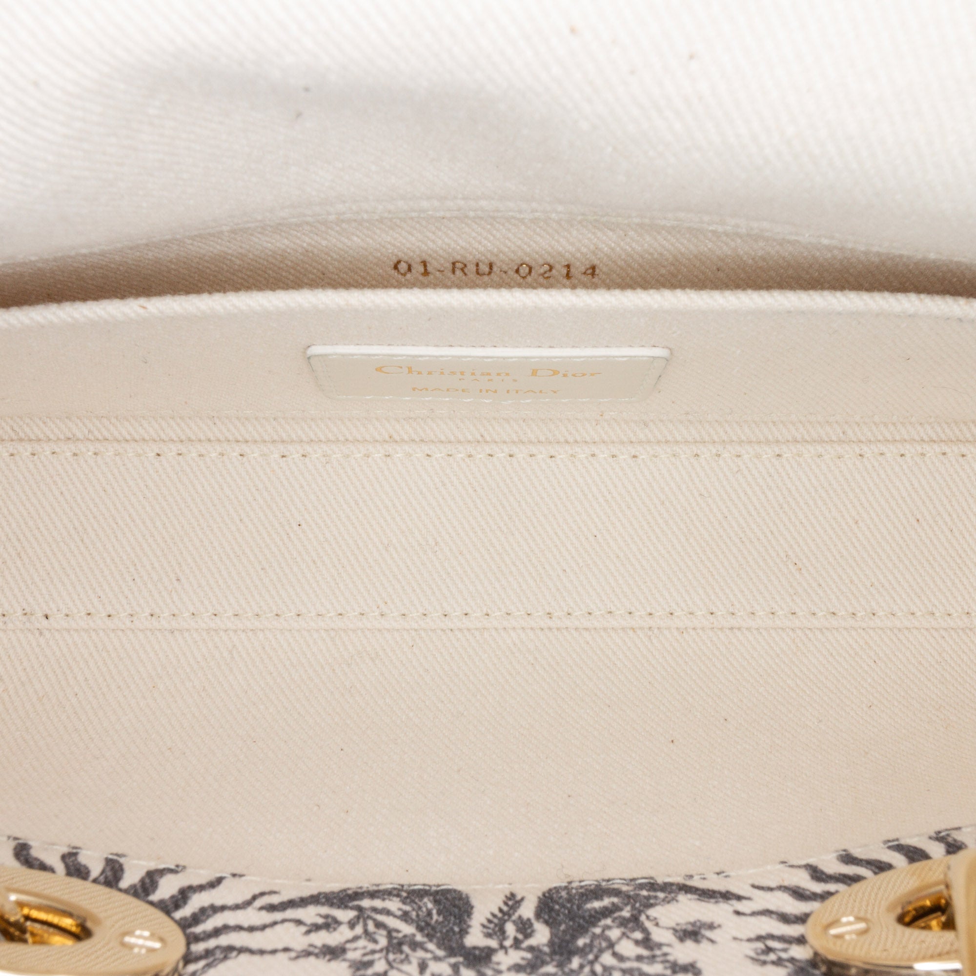 Dior | Pre-Owned Small Denim Toile de Jouy Soleil Lady D Joy | White