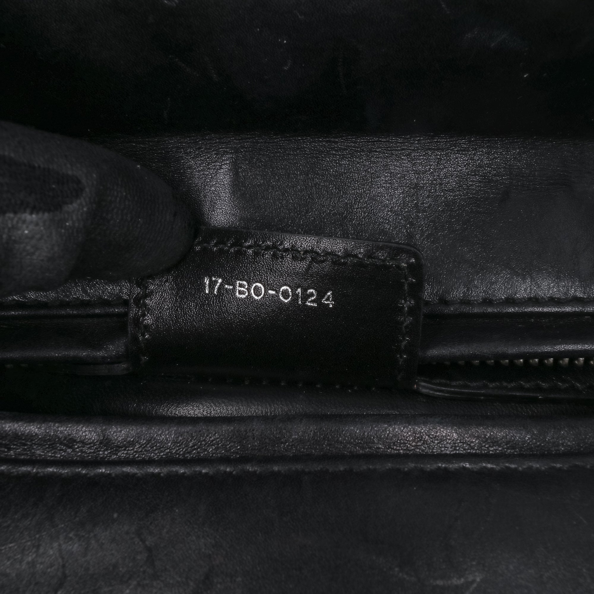 Dior | Pre-Owned Medium Calfskin Patch Embellished Lady | Black