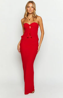 Jacqulin Maxi Skirt | Red