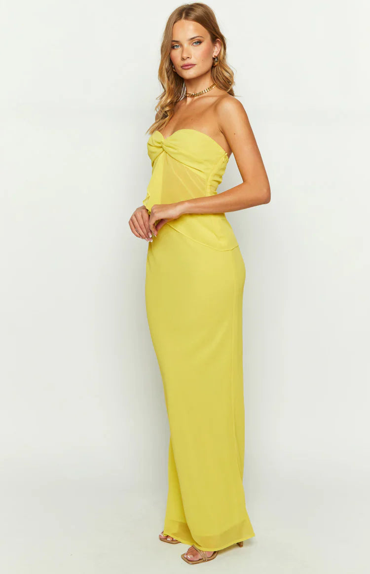 Jacqulin Maxi Skirt | Yellow
