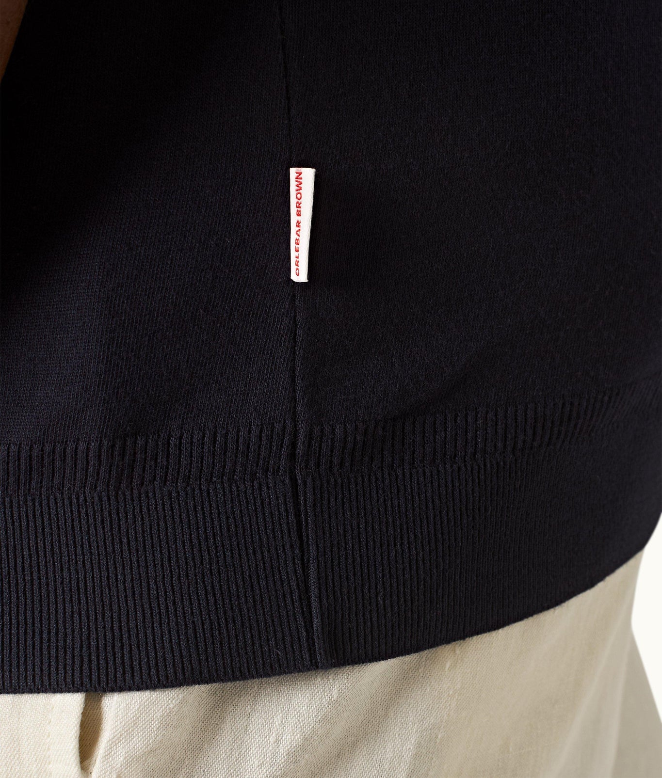 Jarrett Knitted Classic Fit Knitted Rib Cotton-Modal Polo Shirt | Night Iris