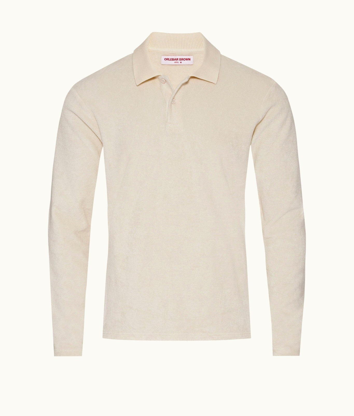 Jarrett Towelling Classic Fit Organic Towelling Long-Sleeve Polo Shirt | Matchstick