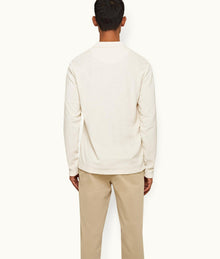 Jarrett Towelling Classic Fit Organic Towelling Long-Sleeve Polo Shirt | Matchstick