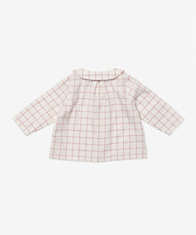 Boys | Jefferson Baby Shirt | Red/Neutral