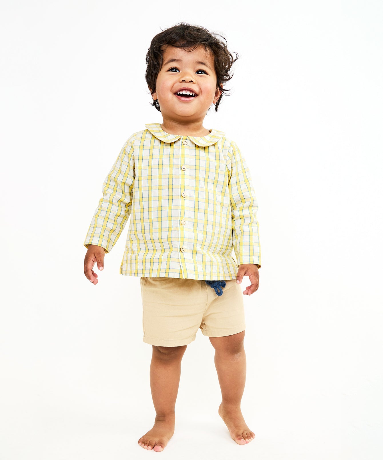 Boys | Jefferson Baby Shirt | Yellow