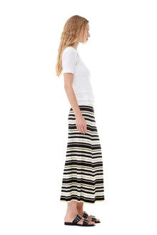 Future Viscose Rib Long Skirt | Multicolour