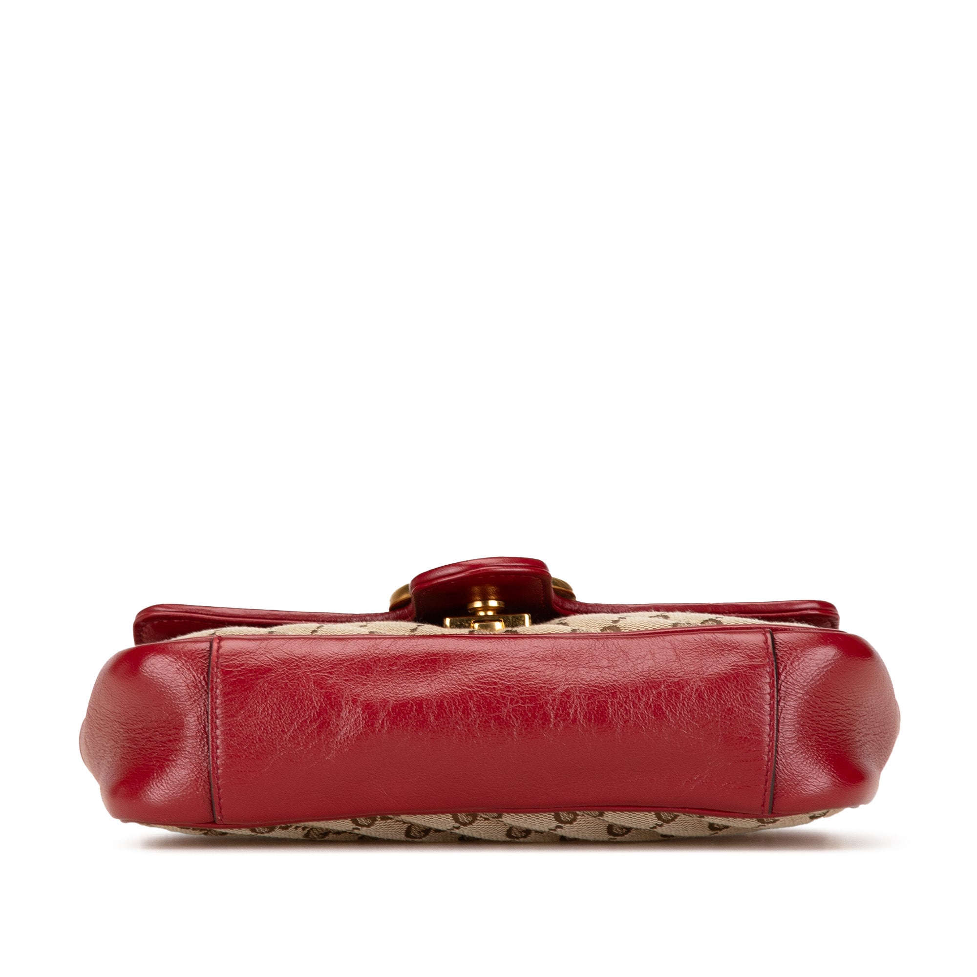 Gucci | Pre-Owned Small GG Marmont GG Matelasse Diagonal Canvas Shoulder Bag | Brown/Beige