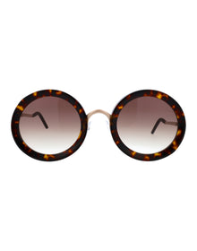 Womens | Loo-K Round Sunglasses | Brown Lens | Tortoise