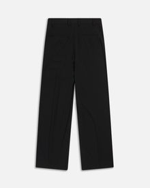 Eco Double-Pleated Trouser | Black