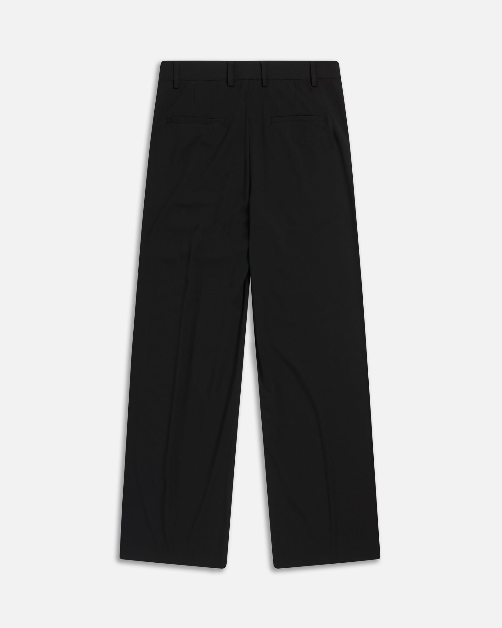 Eco Double-Pleated Trouser | Black
