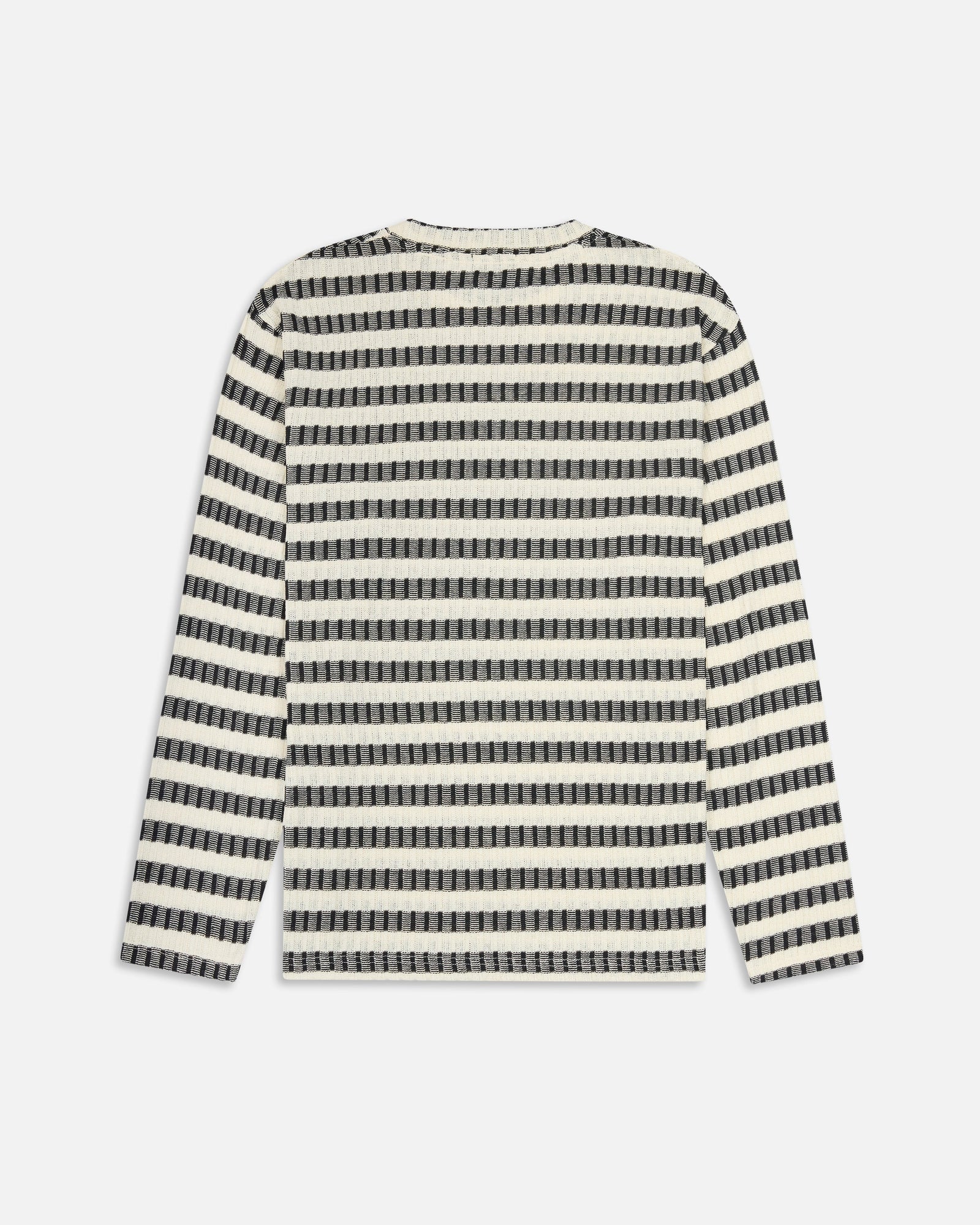 Knit Stripe Long Sleeve | White