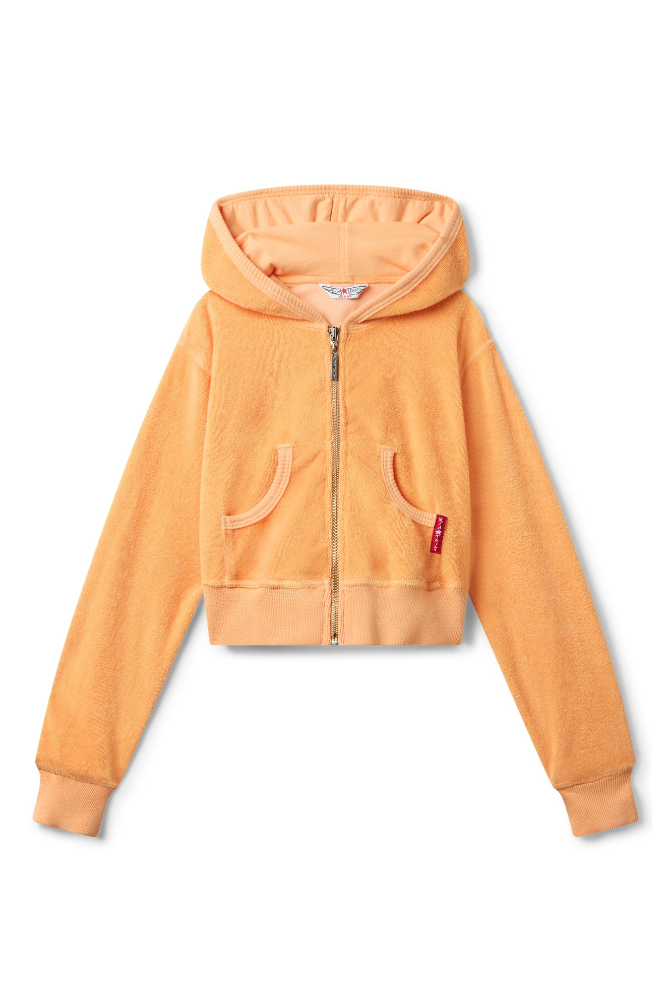 Kids | Kids Terry Zip Hoodie | Orange Creamsicle