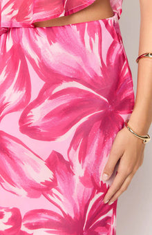 Karla Floral Maxi Skirt | Pink