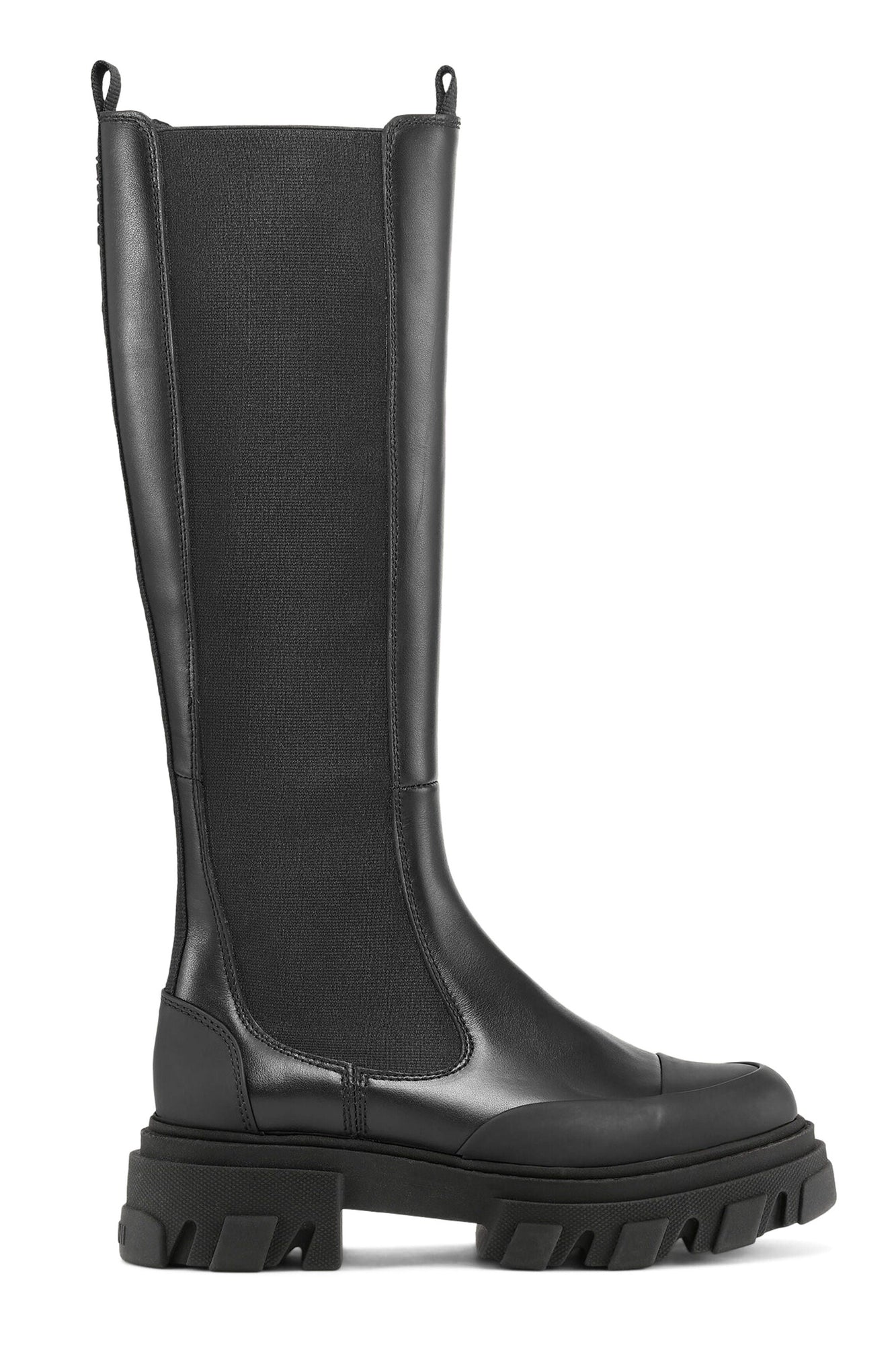 Knee Chelsea Boots | Black