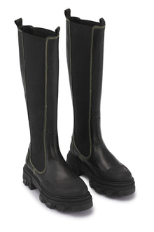 Knee High Chelsea Boots | Black (V2)