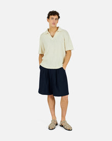 Eco Pleated Short | Blue