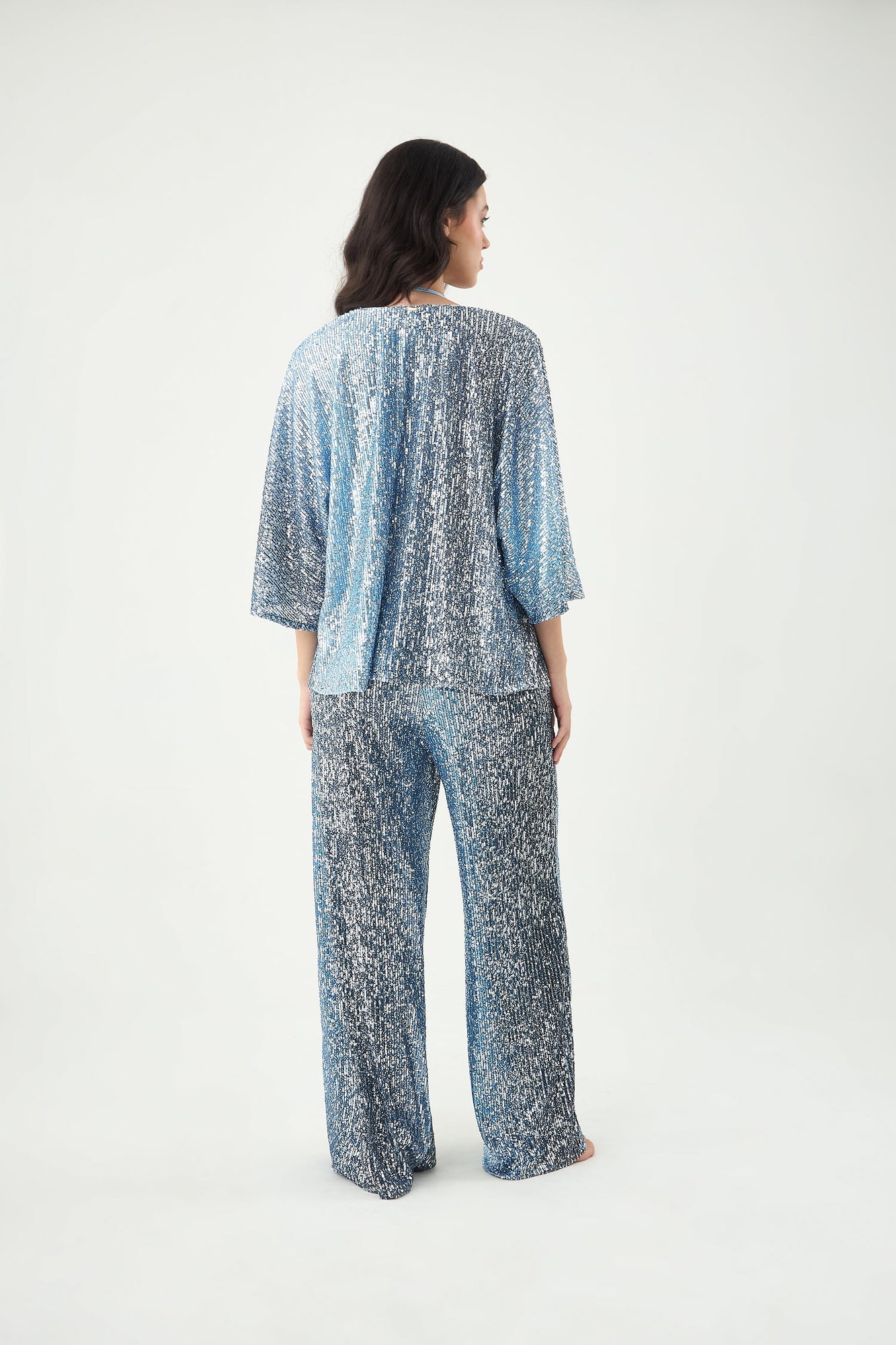 Quinn Pant | Sequin Blue