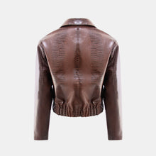 OW Collection Levi Crocodile Jacket | Brown