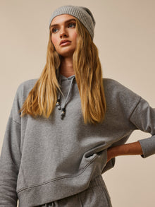 Women | Wool Cashmere Beanie | Grey Heather