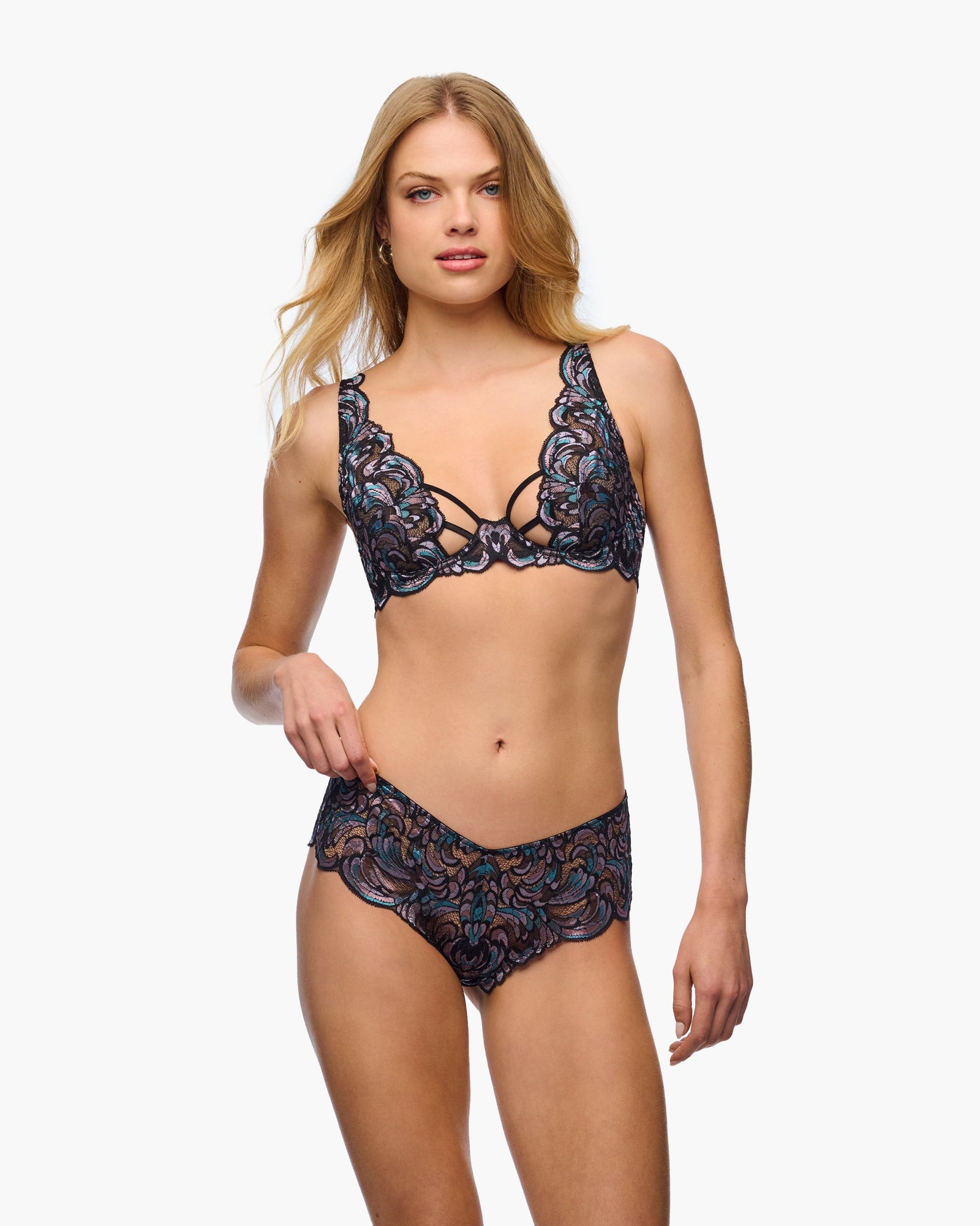 Black Bra - Lianella Plunge Bra