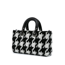 Dior | Pre-Owned Medium Canvas Macro Houndstooth Lady D Joy | Black
