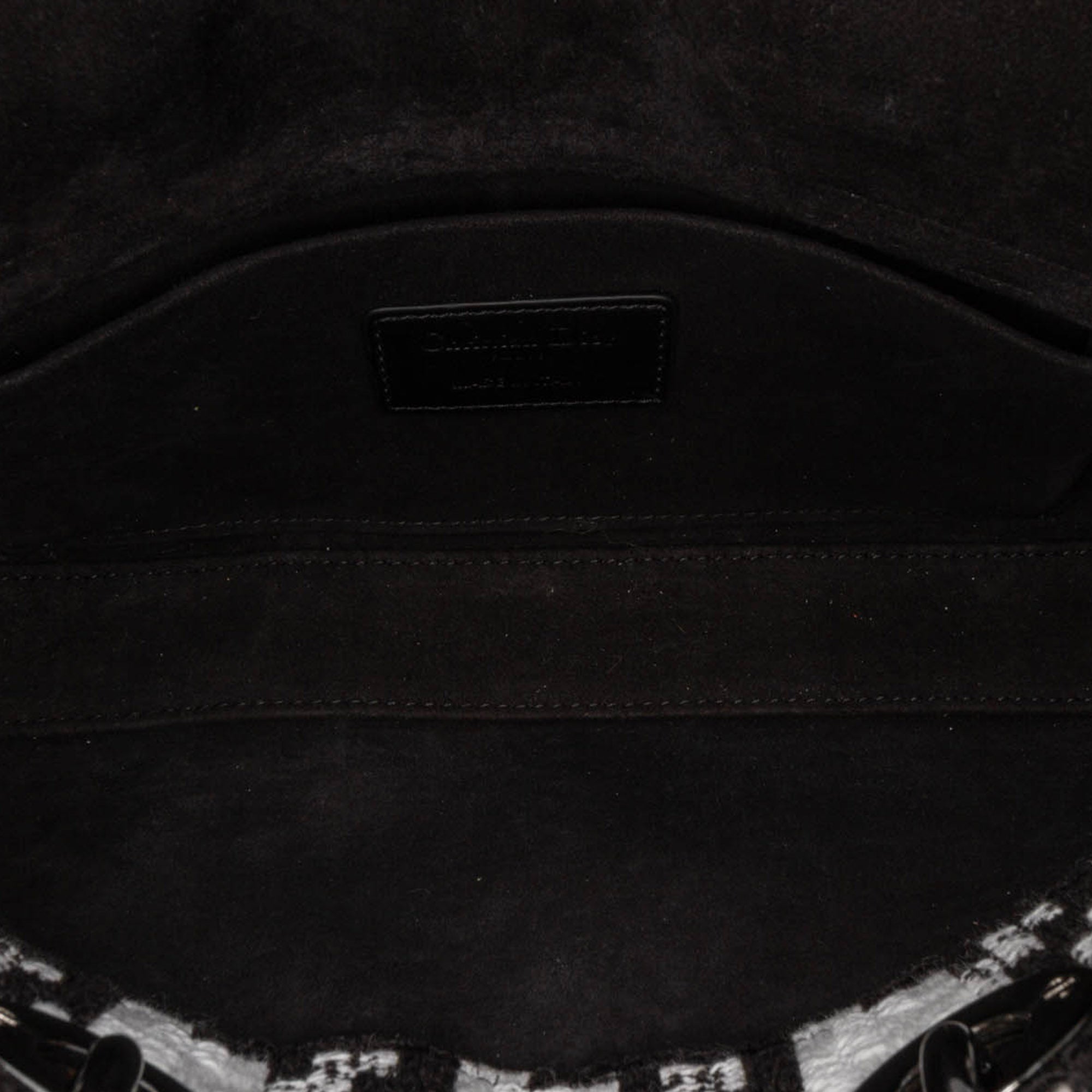 Dior | Pre-Owned Medium Canvas Macro Houndstooth Lady D Joy | Black