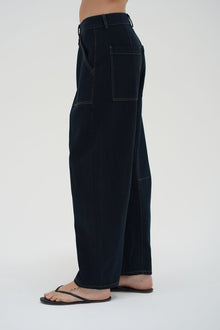 LNA Cross Creek Pant in raw look denim