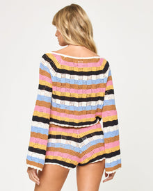 Lost Tides Top | Maldives Stripe
