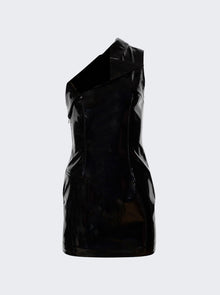 Women | LaQuan Smith | One Shoulder Collared Mini Dress | Black