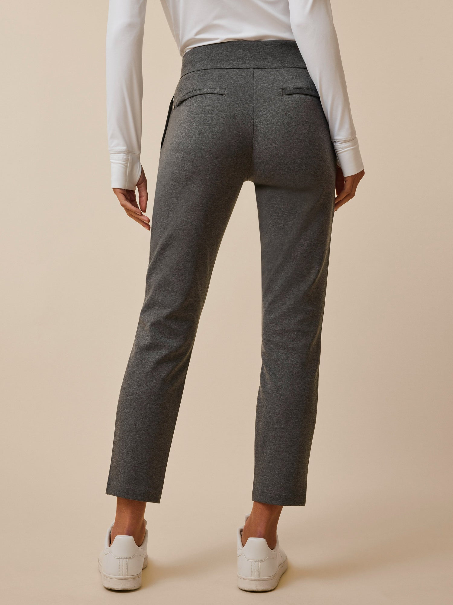 Women | Sequoia High-Rise Knit Trouser | Smoke Heather