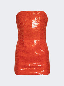Women | LaQuan Smith | Strapless Mini Dress | Orange