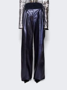 Women | LaQuan Smith | Trouser With Satin Cummerbund Navy | Blue