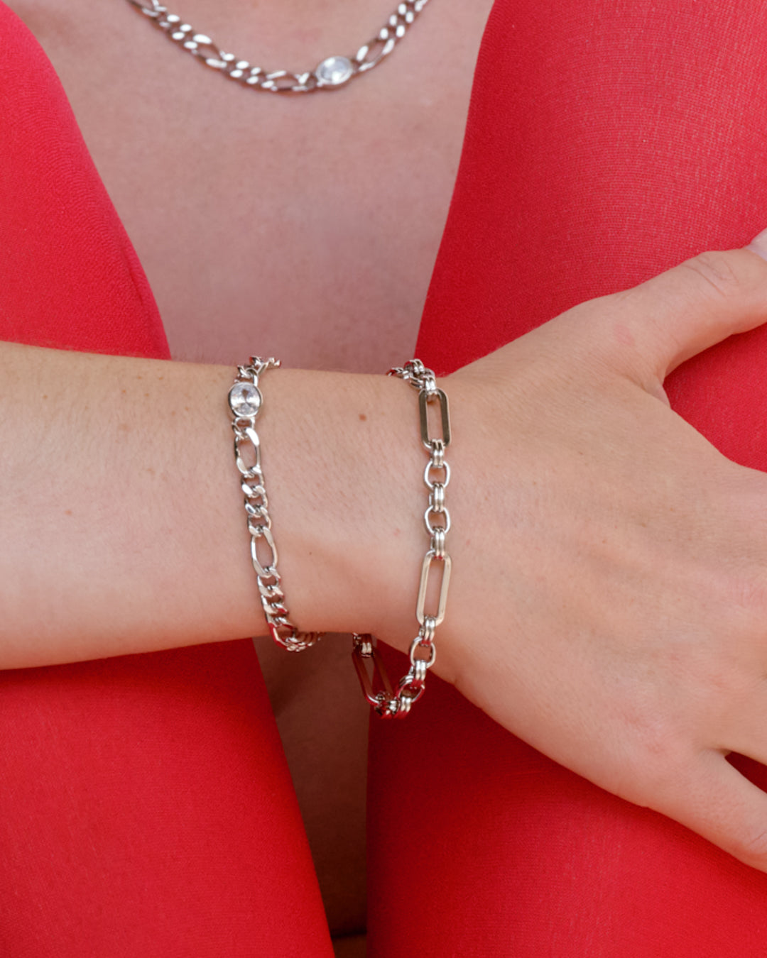 The Charlotte Link Chain Bracelet | Silver
