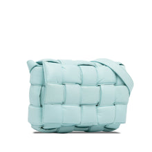 Bottega Veneta | Pre-Owned Nappa Intrecciato Padded Cassette Crossbody - III | Blue/Light Blue
