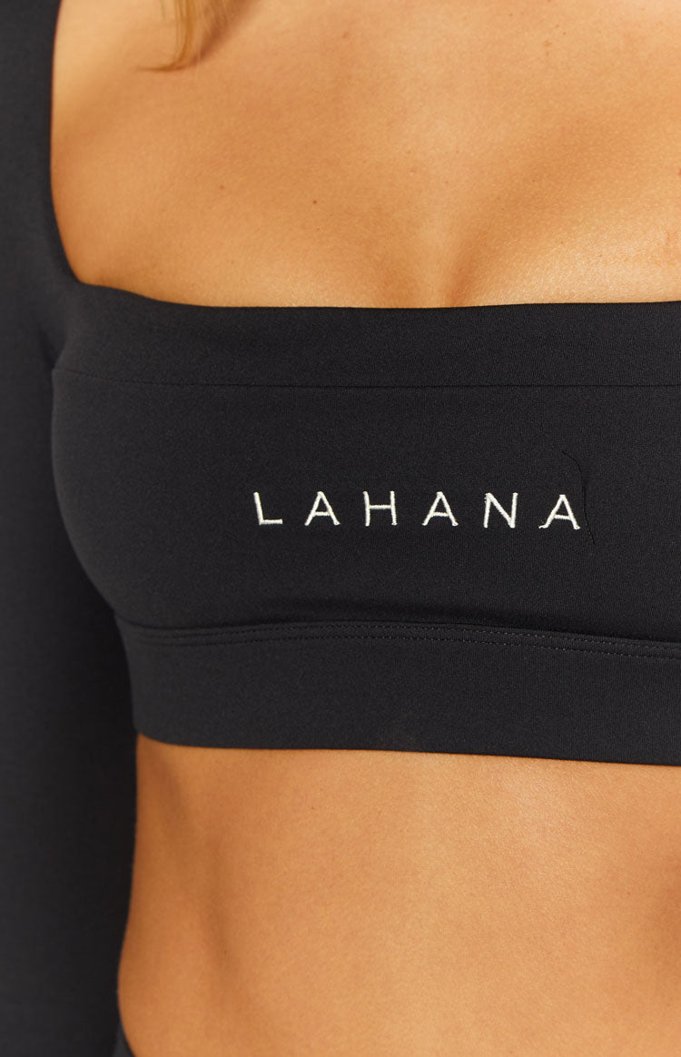 Lahana Chi Chi Long Sleeve Top | Black