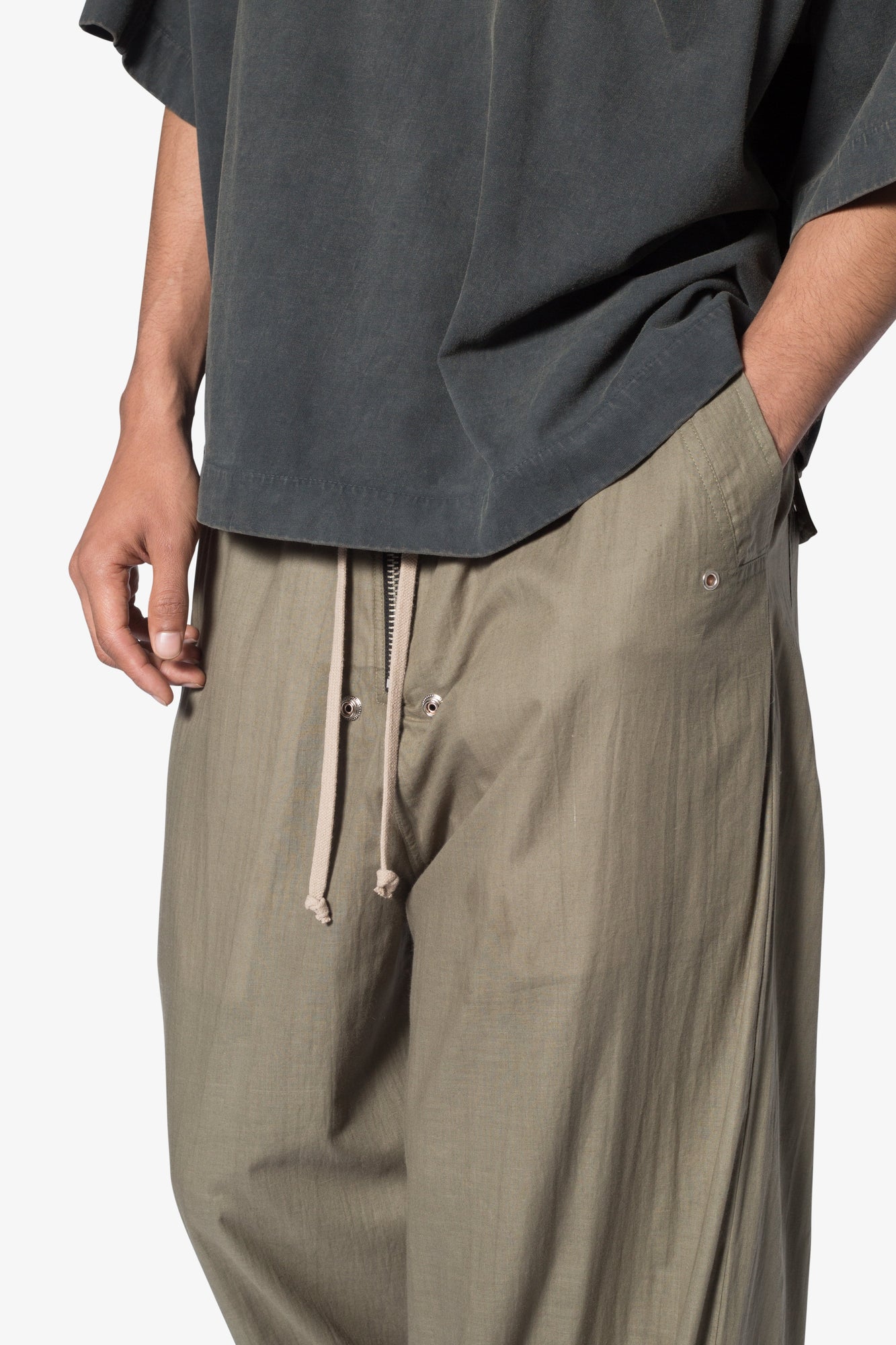 Layered Rave Pants | Olive
