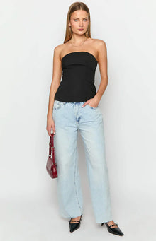 Layi Strapless Top | Black