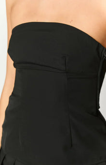 Layi Strapless Top | Black
