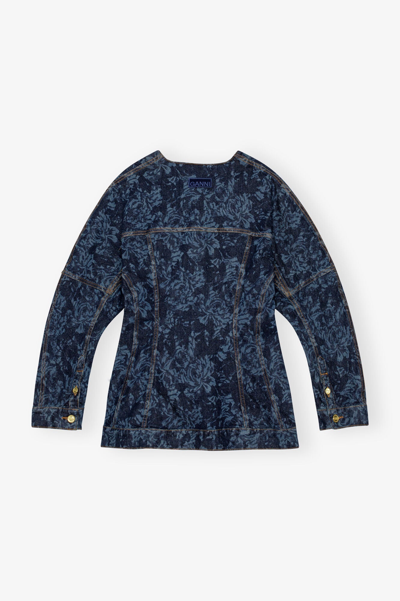 Lazer Denim Blazer | Mid Blue Stone