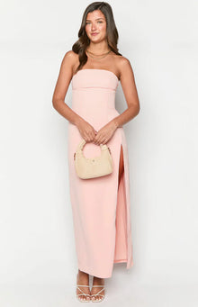 Lenora Strapless Maxi Dress | Pink