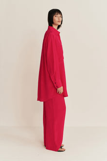 Classico Silk Pants | Framboise